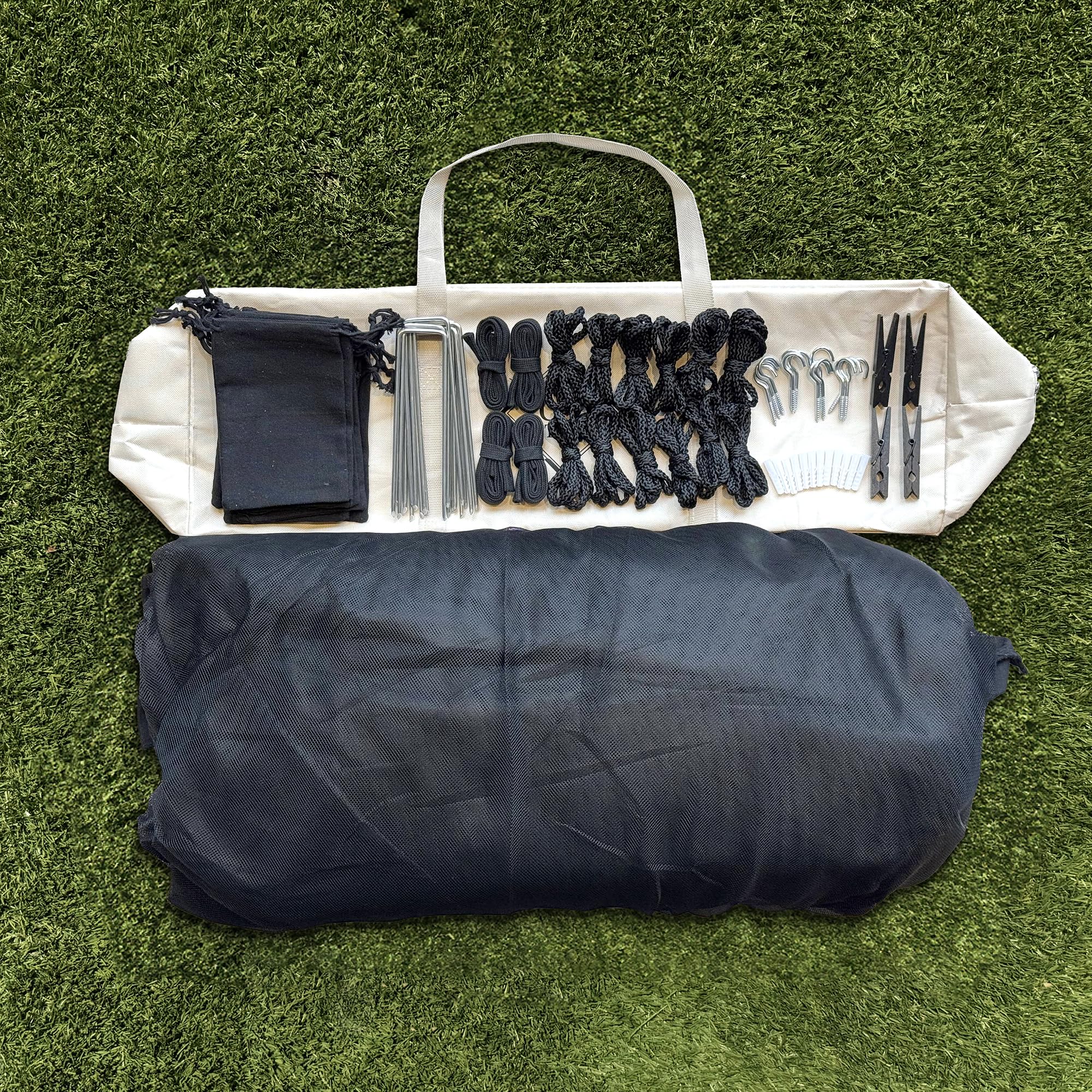 Moustiquaire pour Patio 4 x 3 M | Très Grandes Tailles Et Tissu Conçu pour L'Extérieur | Noir Maille De Protection Contre Les Insectes pour Gazebo, Porche Et Terrasse De Jardin
