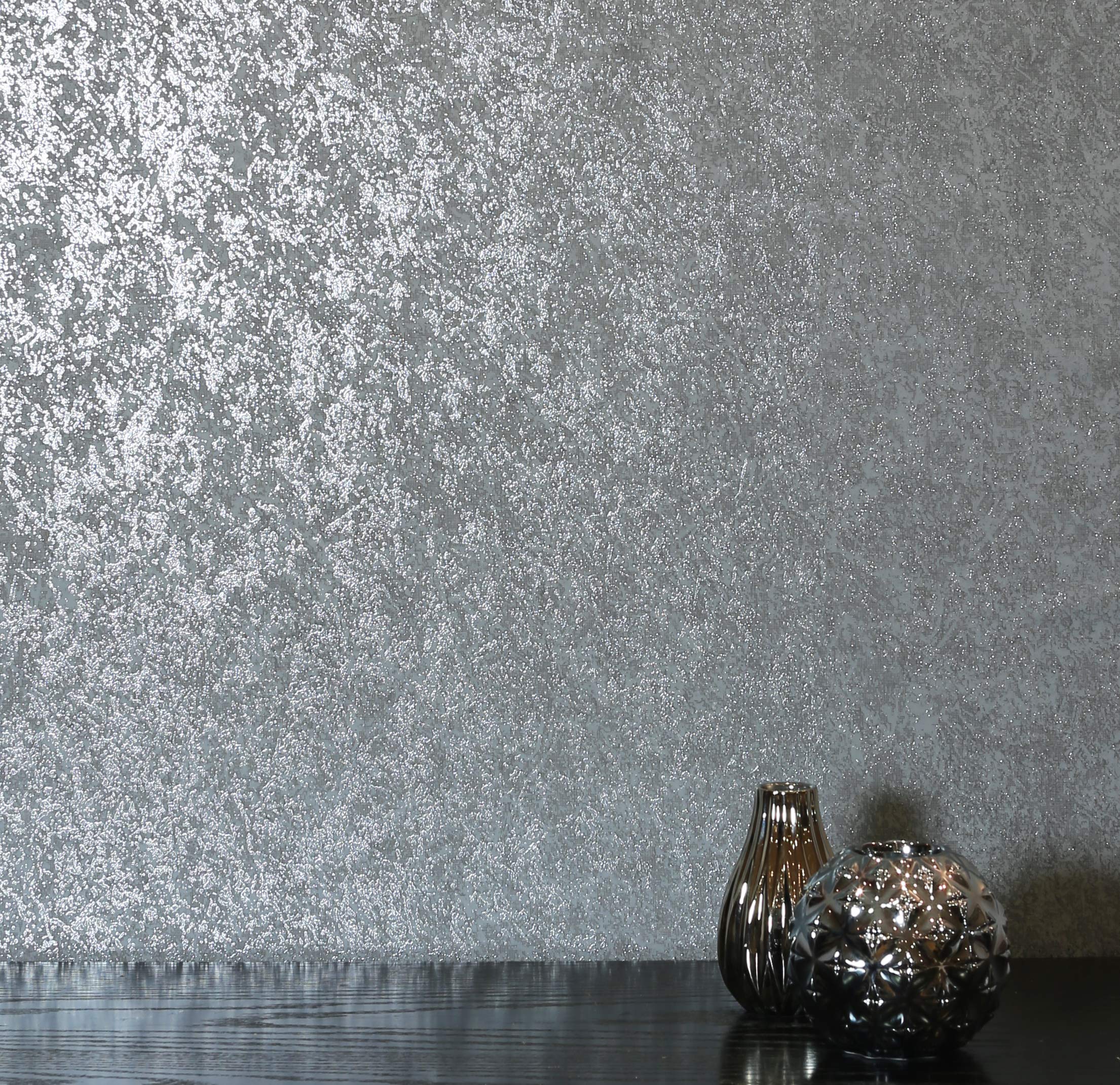 Arthouse Texture Grey Charcoal Kiss Foil Non-Woven Wallpaper 903307 20.5in. x 33ft.