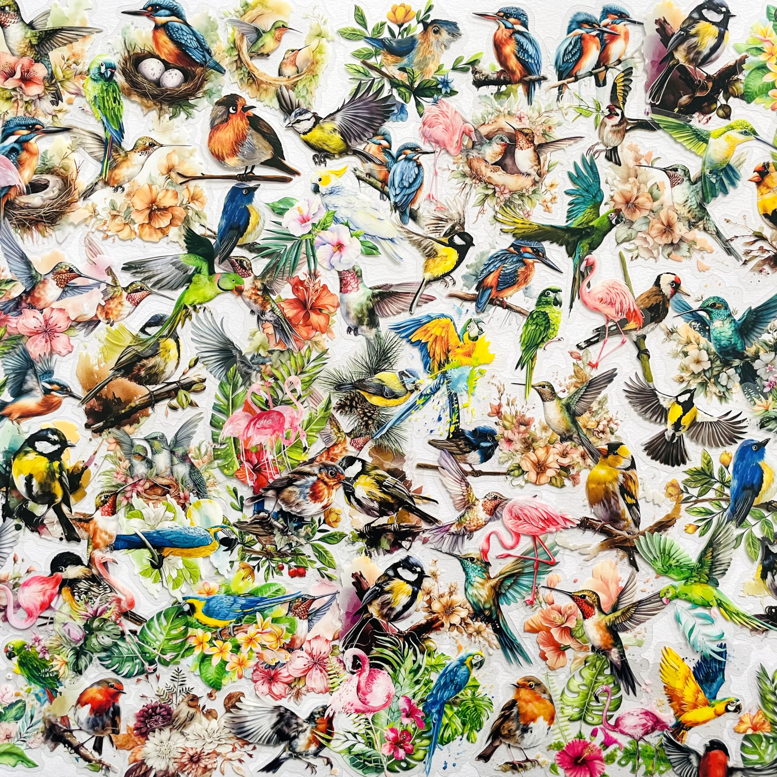 Lot 180 stickers parulines et robins imperméables pour passionnés d'écriture