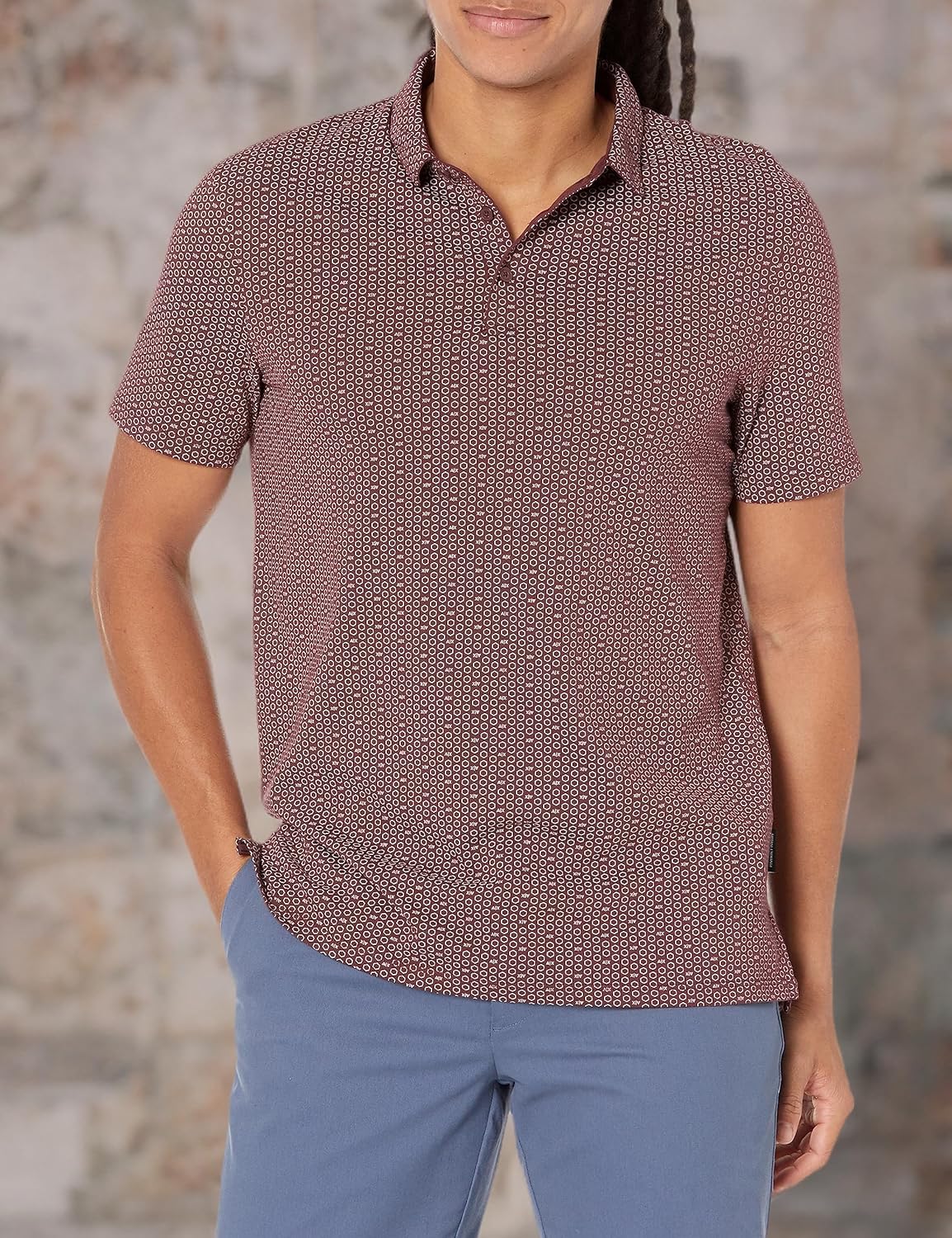 Armani Exchange Mens Regular Fit Cotton Jersey Micro Printed Logo - Image 3