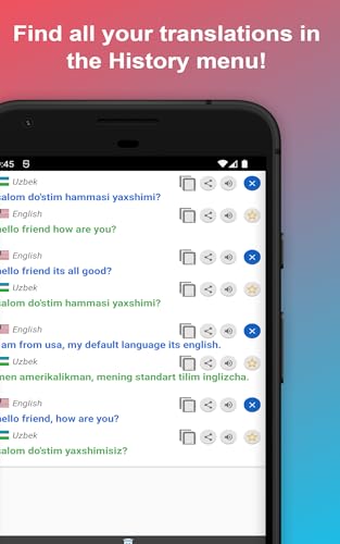 English to Uzbek Translator to Translate to for Free on Telephone and Tablet