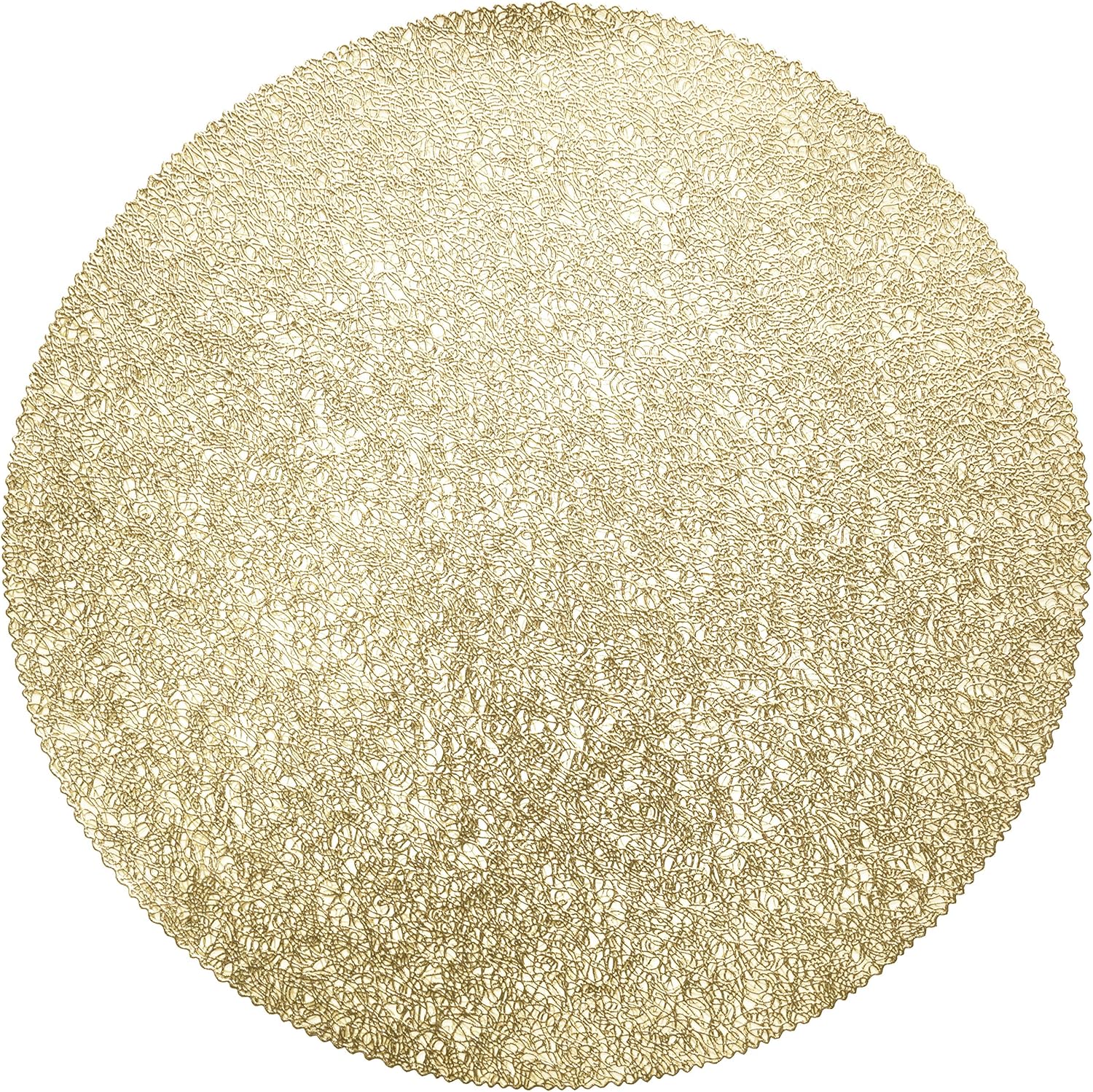 Up To 40% OFF Occasions 20 Pieces Pack Pressed Vinyl Metallic Placemats / Wedding Accent Centerpiece Placemat (Glam Gold)