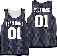 Vista 2 de Custom Basketball Jersey Youth Sizes Add Your Team, Name, & Number Unisex