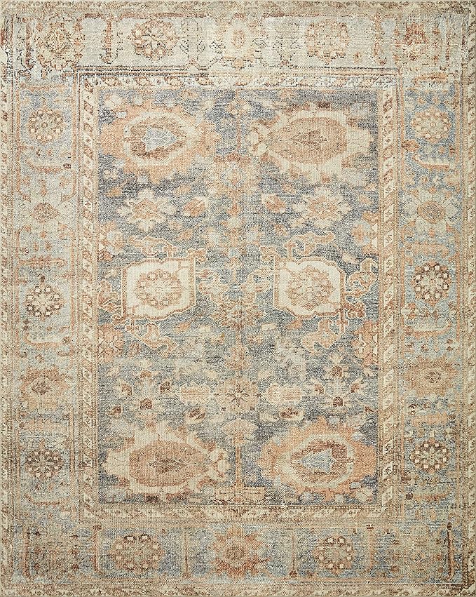 Alfombra Loloi Margot Collection MAT-03 Ocean/Spice 8'6" x 11'6" miniatura 2