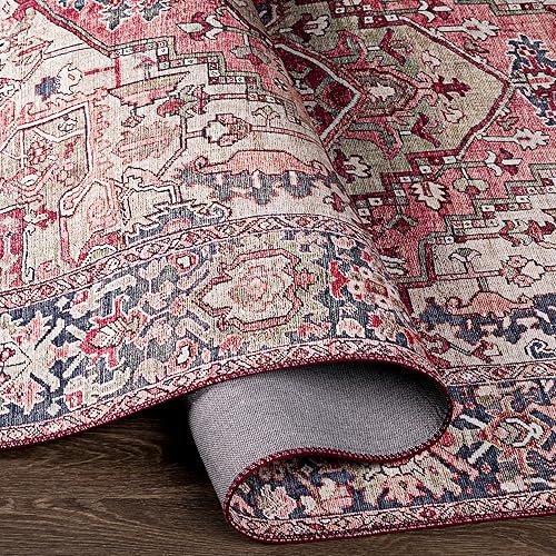 Vista 18 de Artistic Weavers Alfons Medallion Oriental área de la alfombra, 2 pies con 3 pulgadas x 3 pies con 9 pulgadas, color rojo brillante/oro Oro rojo