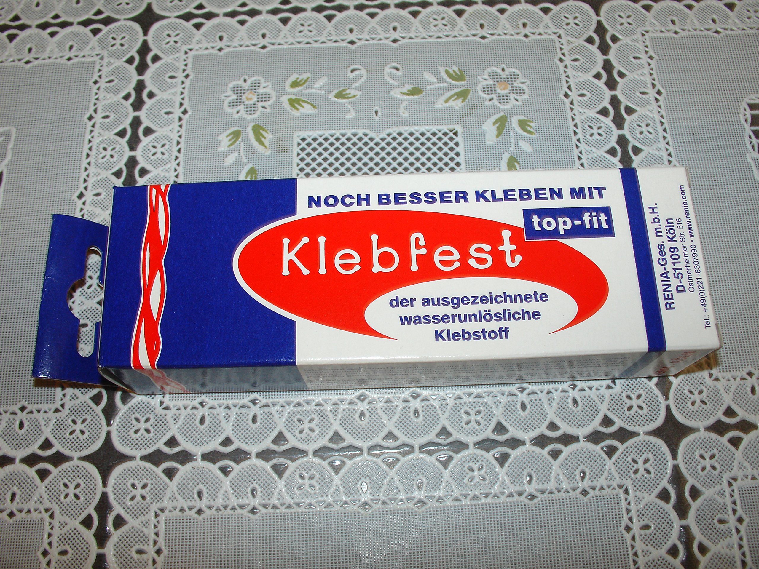 Colle Renia Klebfest Pour Cuir, Plastique, Caoutchouc - Tube 30g, Sans Solvant, Neuf, Allemagne