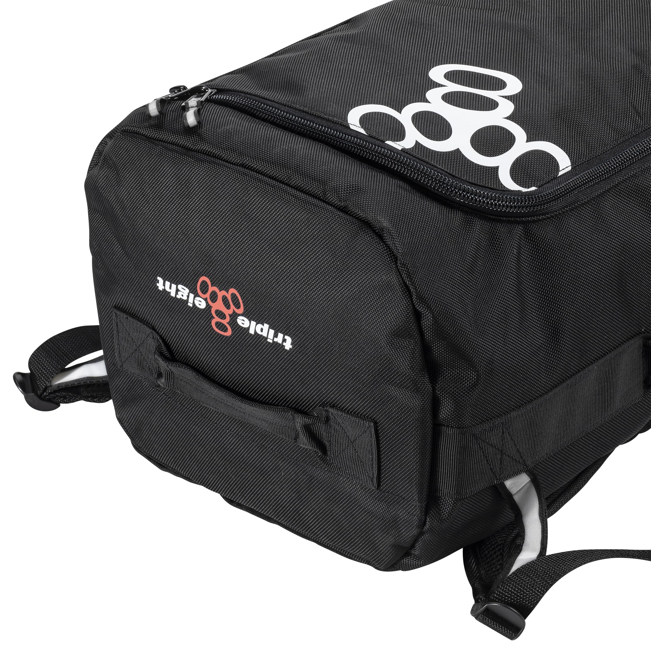 Triple Eight 40L GEAR40 Duffelpack, Schwarz - Mehrzweck-Ausrüstungstasche für Skateboarden, Rollschuhlaufen und andere Actionsportarten