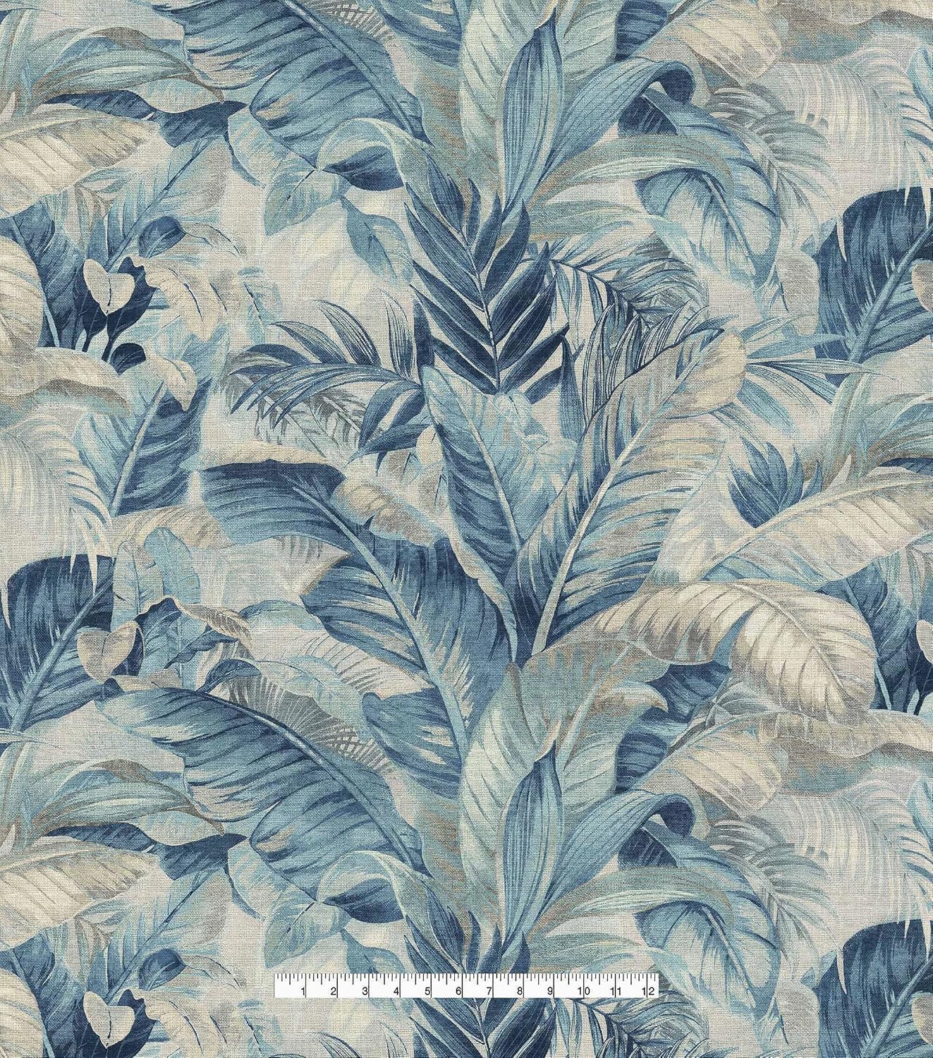 Tommy Bahama - Tropical Print Cotton Fabric, Multi-Purpose and Home Decor, 54" Wide, 1 Yard (Nassau, Luna Collection)