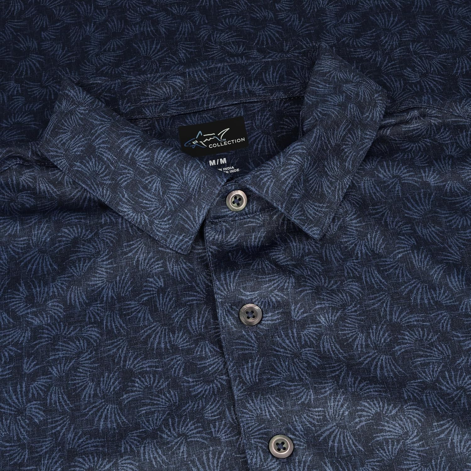 Greg Norman ML75 Recycled Microlux Rye Grass Navy Shirt Men L - Image 5