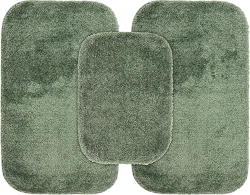 Miniatura 86 de Garland Rug 2 alfombras de baño tradicionales de nailon lavables de espuma marina (17 x 24 pulgadas, 21 x 34 pulgadas), suaves, absorbentes y Espuma