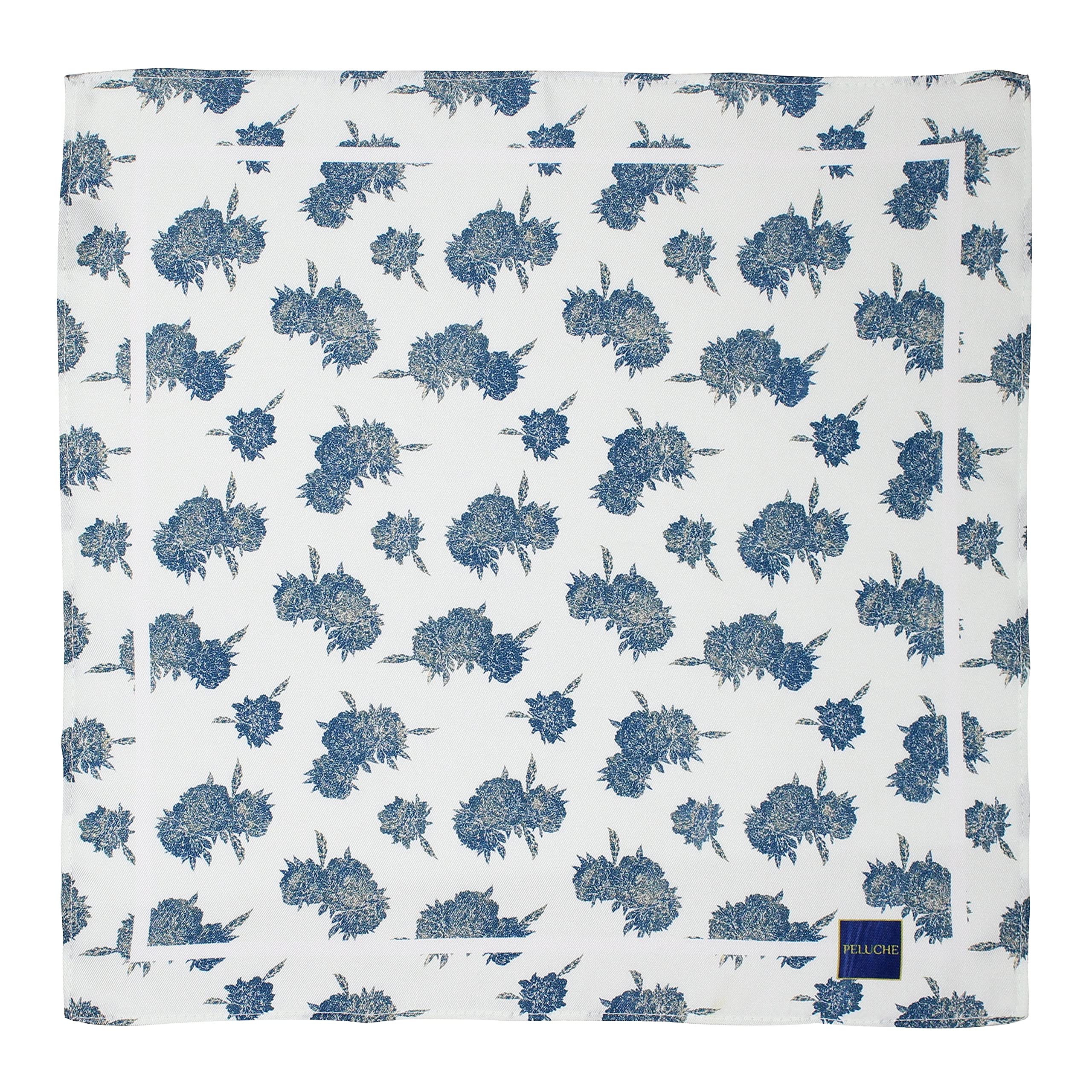 peluche Poly-Silk Flower Pocket Square For Men-picture-23