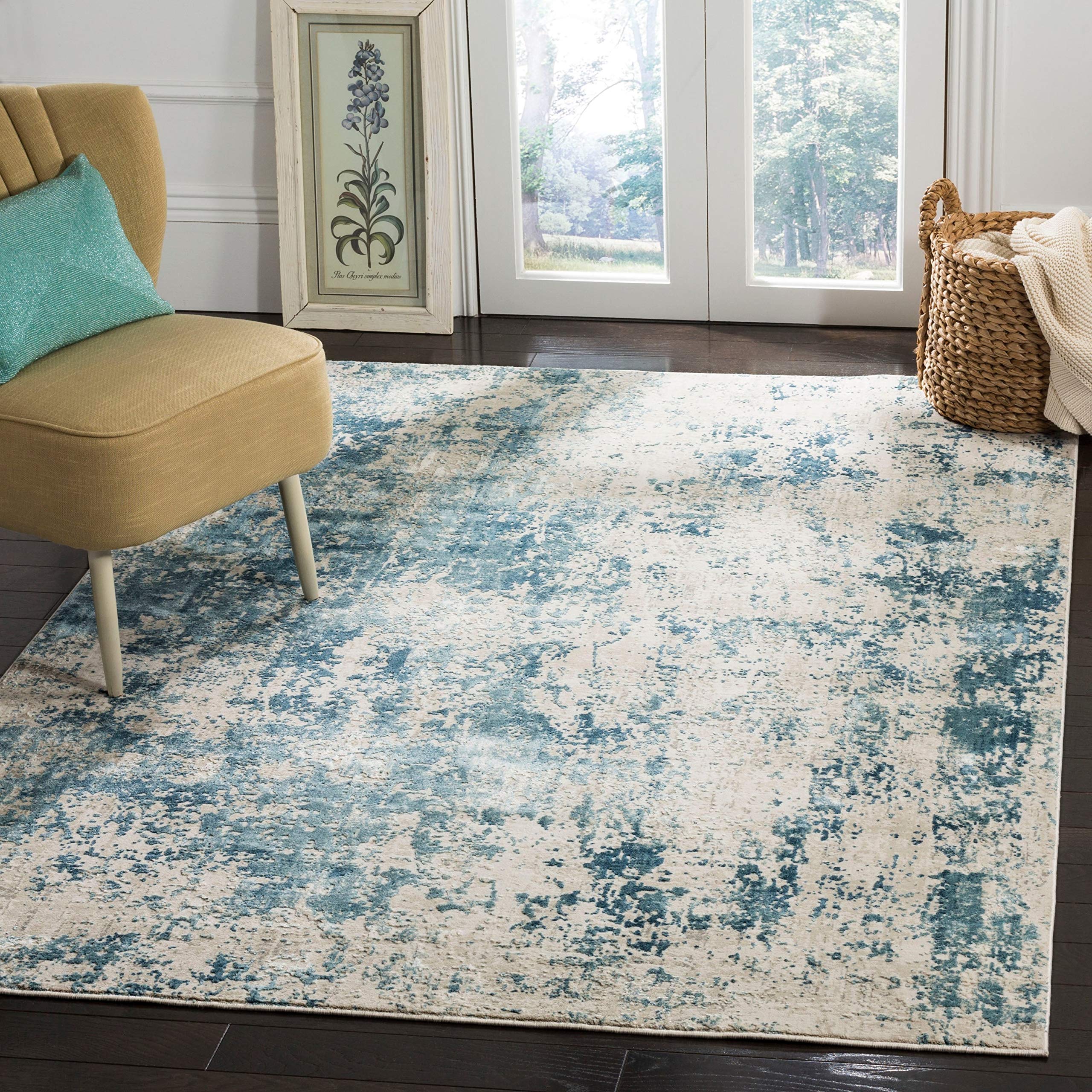 Safavieh Princeton Teppich Läufer – 61 X 301 Cm, Polypropylen, Beige/Grau, Traditionelles Muster