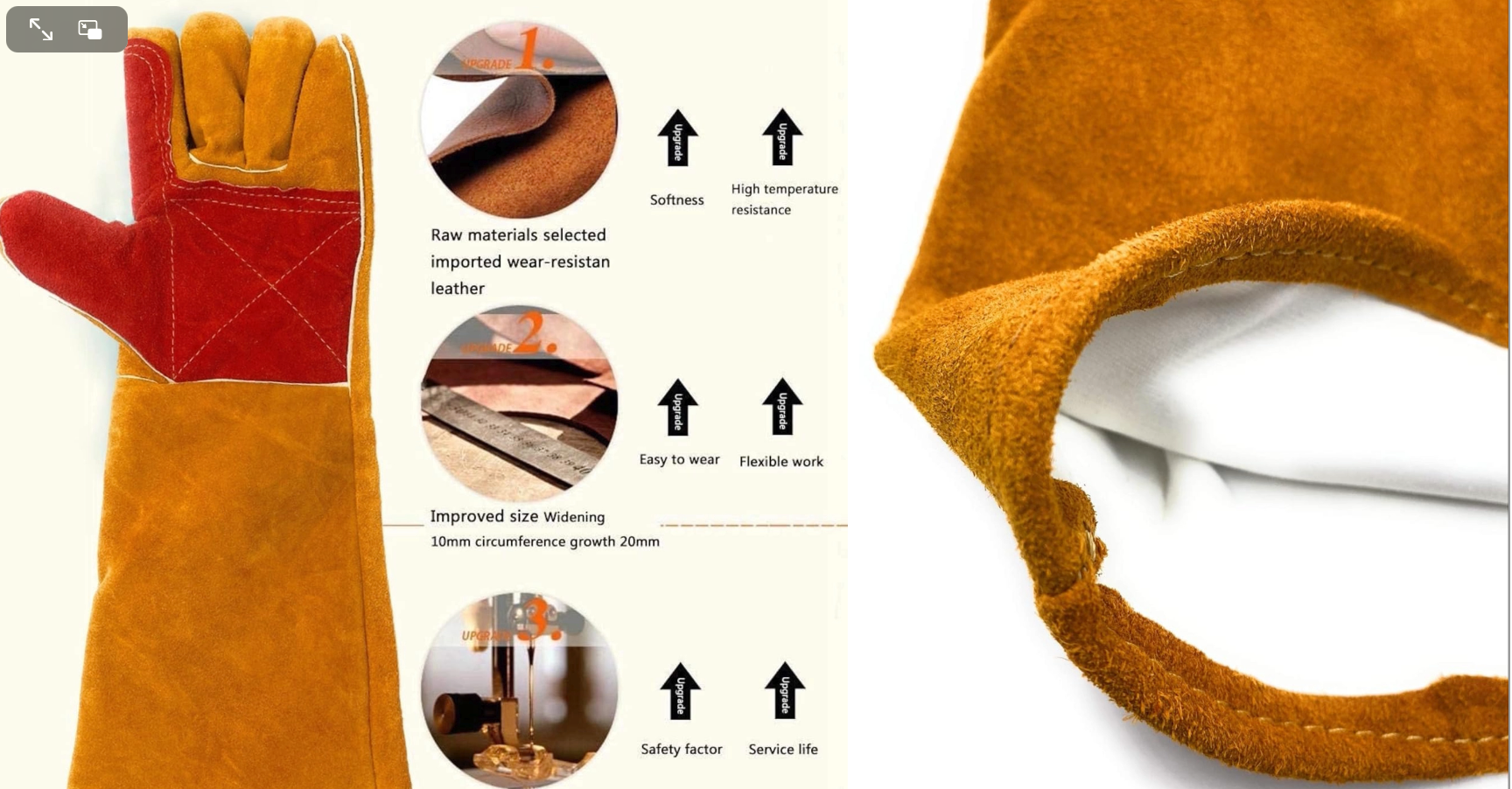 24x7 eMall Anti Bite Gloves Safe And Durable Animal handling