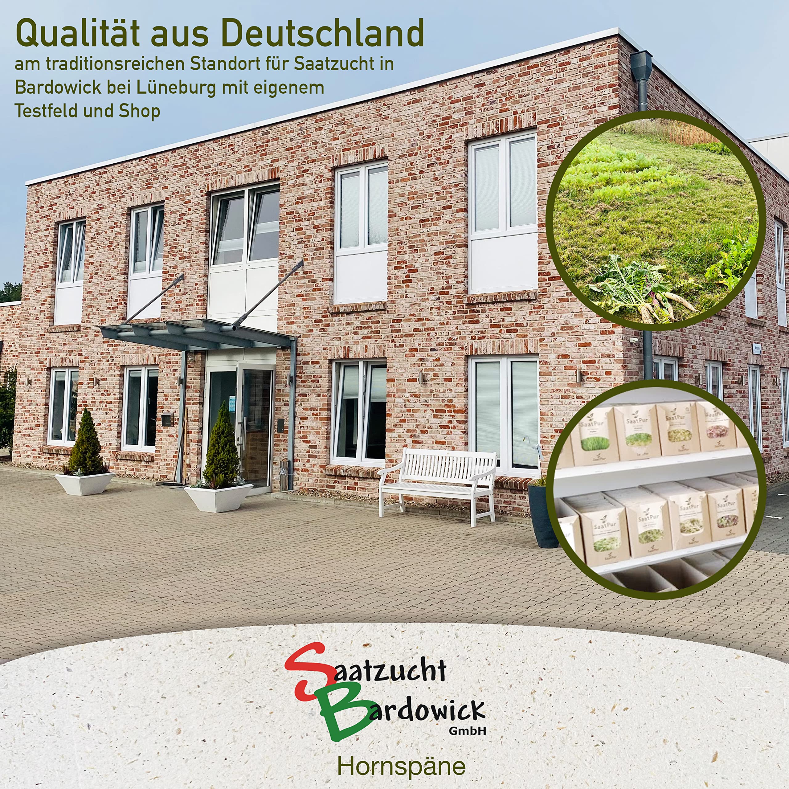 Hornspäne Naturdünger 50 kg (2 × 25 kg), 100% natürlicher Dünger mit 14% Stickstoff für Gemüse- und Ziergarten, Natürlicher Stickstoffdünger und Gartendünger mit Langzeitwirkung