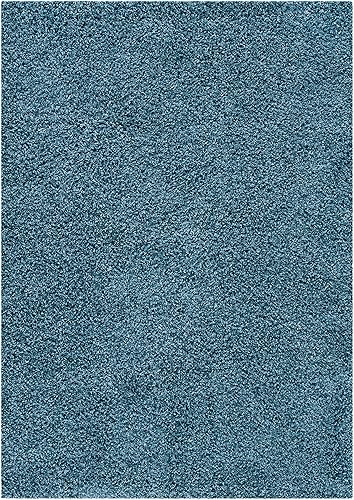 Vista 149 de SAFAVIEH Venus Shag Collection - Alfombra decorativa, 2 pies 7 pulgadas x 5 pies, color marfil, diseño sólido, no desprende pelusa y de fácil