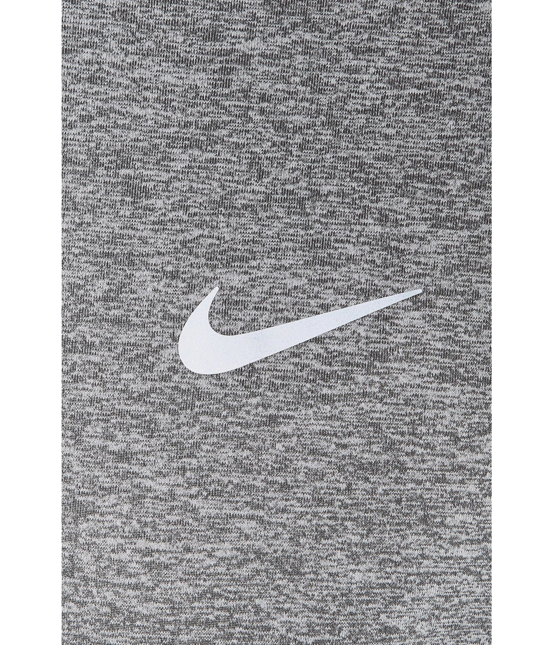 Nike Męska bluza M NK DF STRIDE HZ Materiał funkcjonalny Bieganie Smoke Grey/Htr/Reflective Silv M