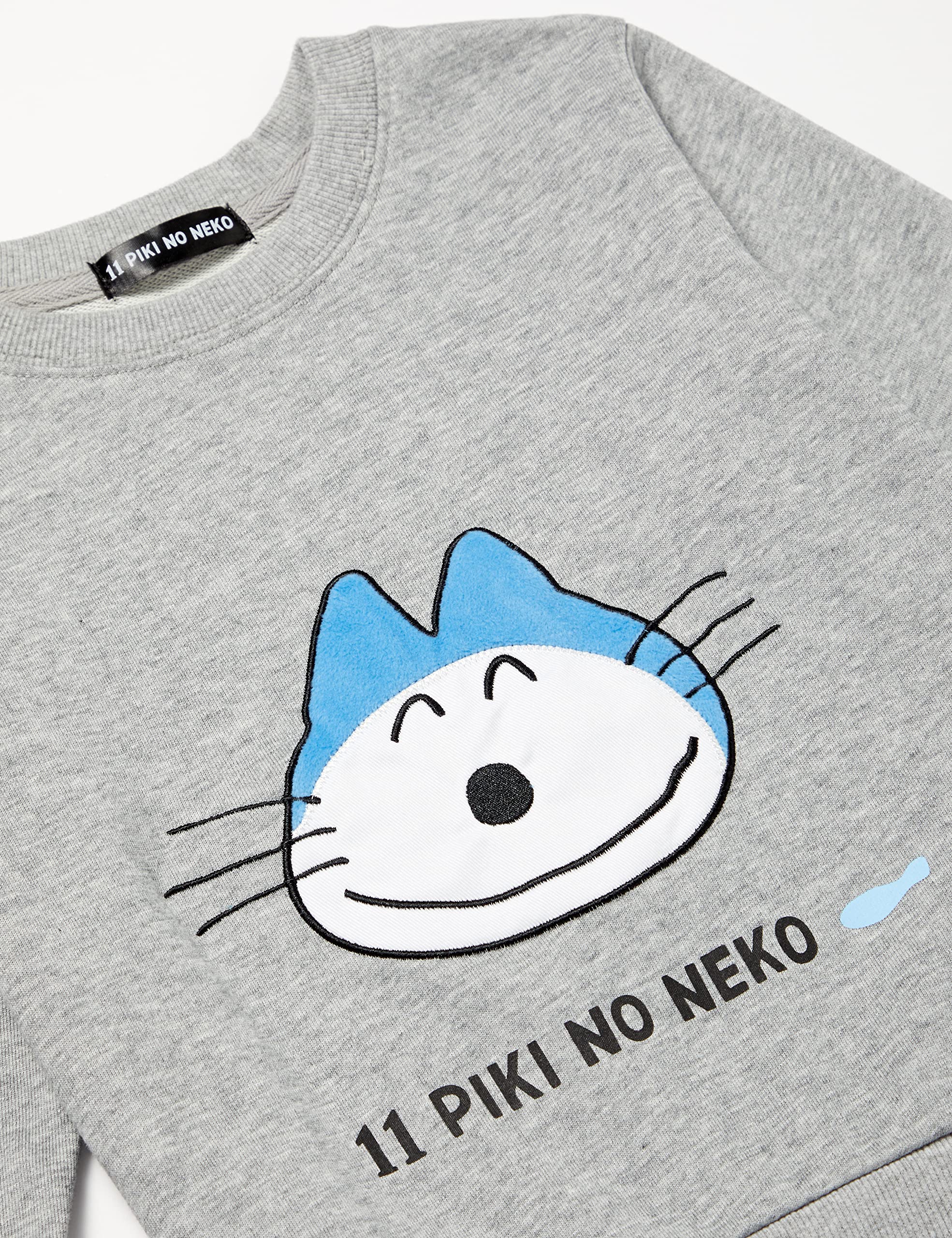 Amazon.co.jp: 11ぴきのねこ トレーナー カオ 杢グレー キッズ120cm