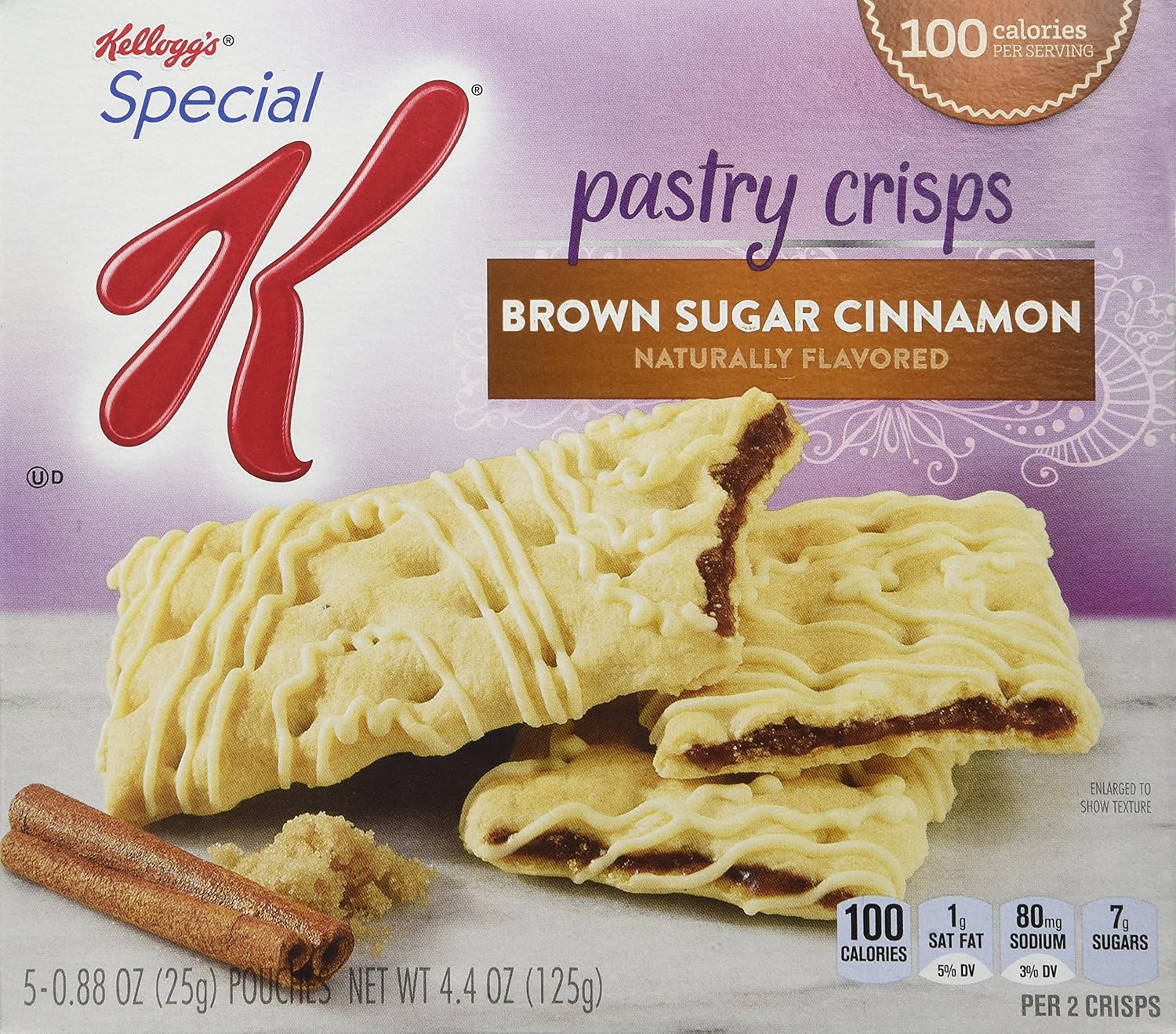 Kellogg's Special K Pastry Crisps, Brown Sugar Cinnamon, 5 Count