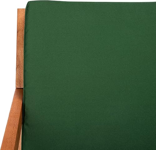 Miniatura 10 de Safavieh Outdoor Collection Vernon PAT7013N - Silla mecedora con cojín de madera, color naturalverde