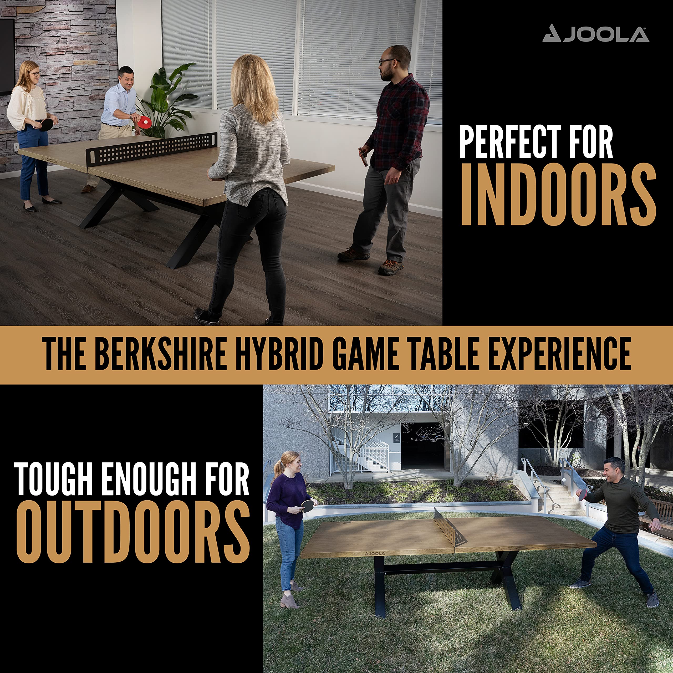 JOOLA Berkshire Outdoor Table Tennis Table Multi Use Conference Table