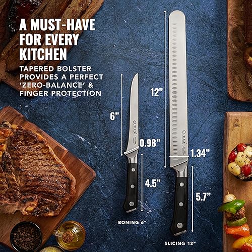 Miniatura 8 de Cutluxe Juego de cuchillos para tallar barbacoa  Cuchillo de corte de pechuga y cuchillo para deshuesar para cortar carne  Cuchillo profesional con