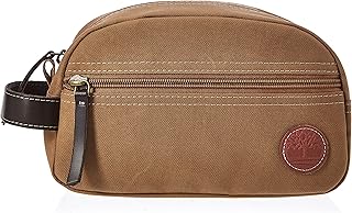 Kit da viaggio in tela da uomo, cachi (Beige) - 00_DBLI6956_TO