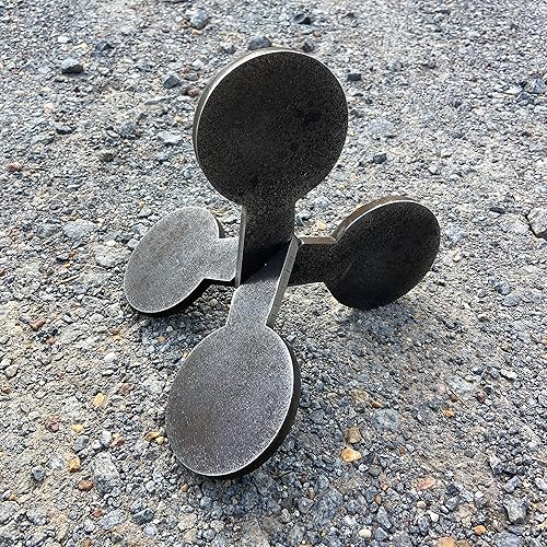 Miniatura 3 de Magnum Target AR500 - Objetivo de tiro de acero reactivo de 3/8 pulgadas, no soldado con autógena, gato de salto para caminar de 4 pulgadas, 1 unidad