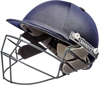 Shrey Match Cricket Helmet with Stainless Steel Visor - Budget Safety for Beginners Men & Women