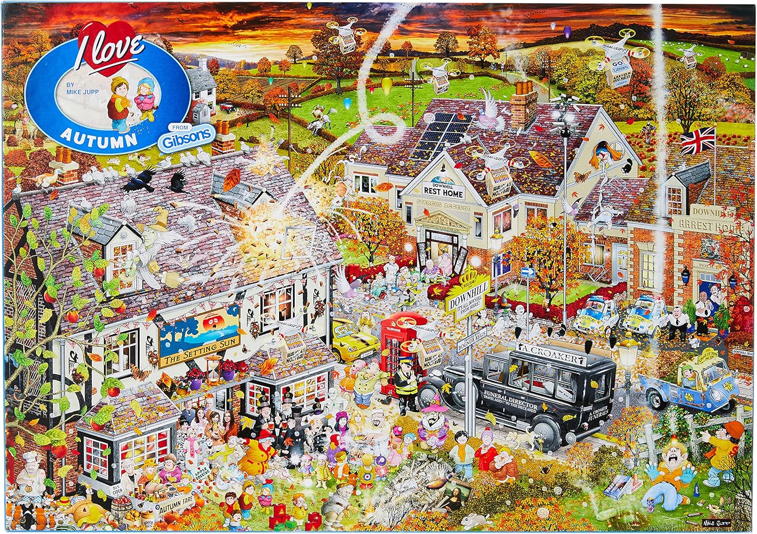 I Love Autumn 1000 Piece Jigsaw Puzzle Mike Jupp Sustainable Puzzle