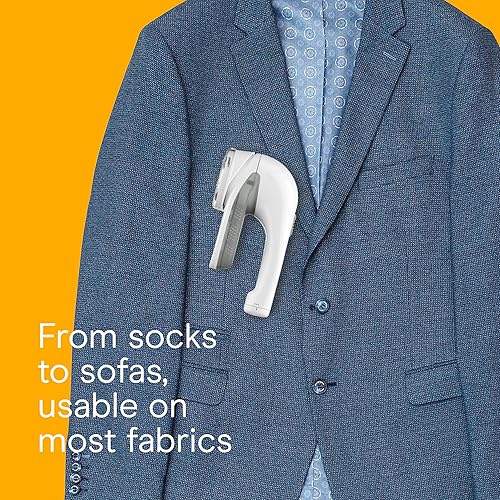 Miniatura 5 de Dispositivo Conair para limpiar bolitas de la tela, con batería, color blanco