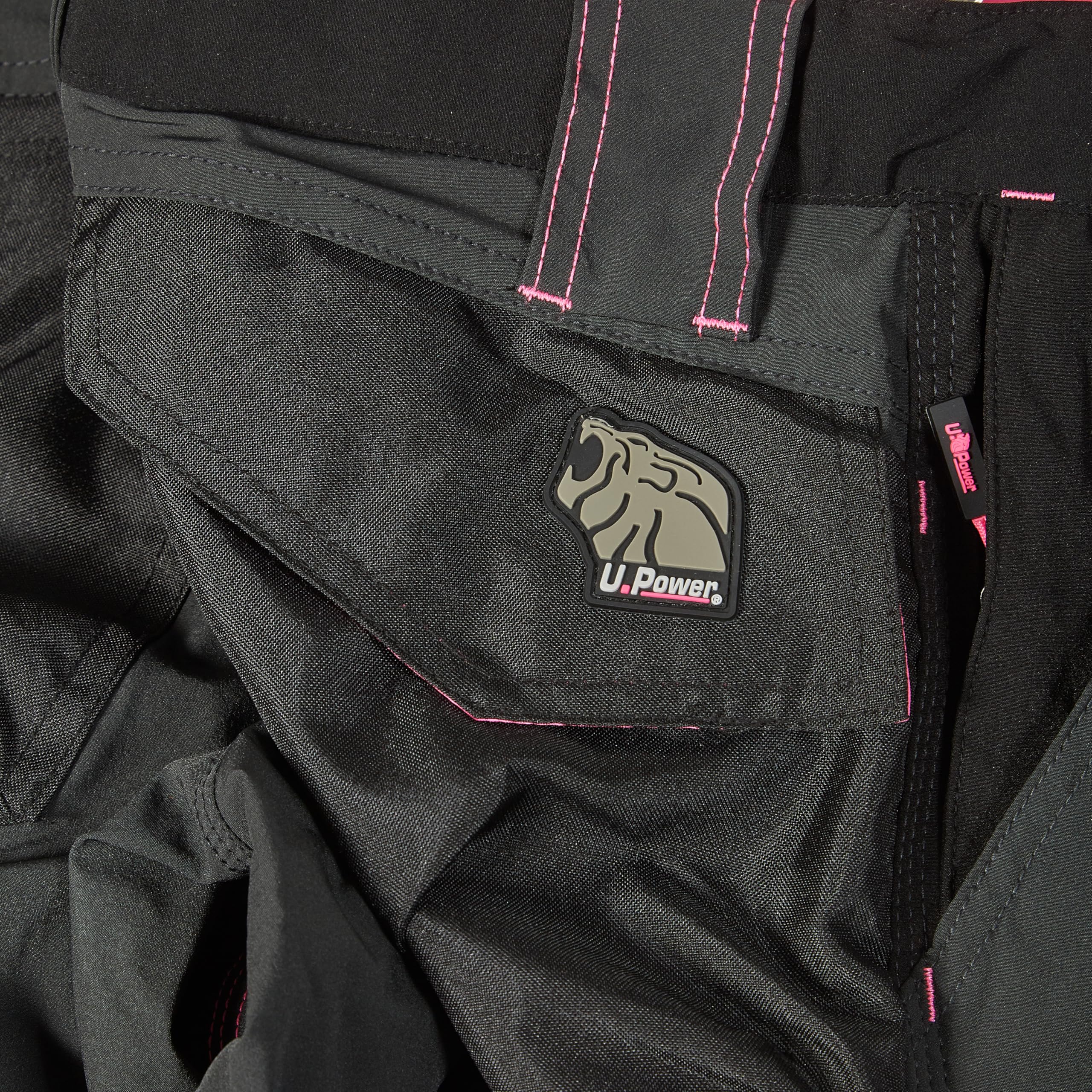 U-POWER FU189GF-3XL - Pantalones U-4 FUTURE modelo WORLD Grey Fucsia Talla 3XL