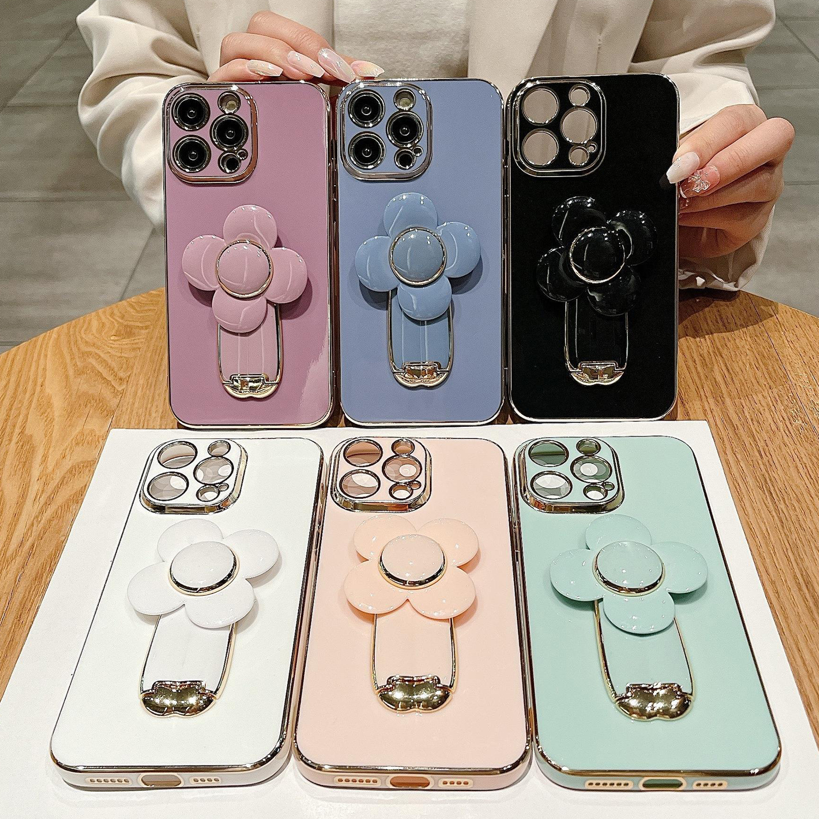 Pretaco Coque pour iPhone 15 Plus avec support, béquille de téléphone Pretaco Coque pour iPhone 15 Plus avec support, béquille de téléphone