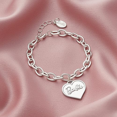 Miniatura 2 de Barbie Pulsera de corazón grueso - Plata, Zinc, No es una piedra preciosa