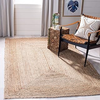 SAFAVIEH Area Rug 5x8 - Cape Cod Collection - Natural Brown, Handmade Br...