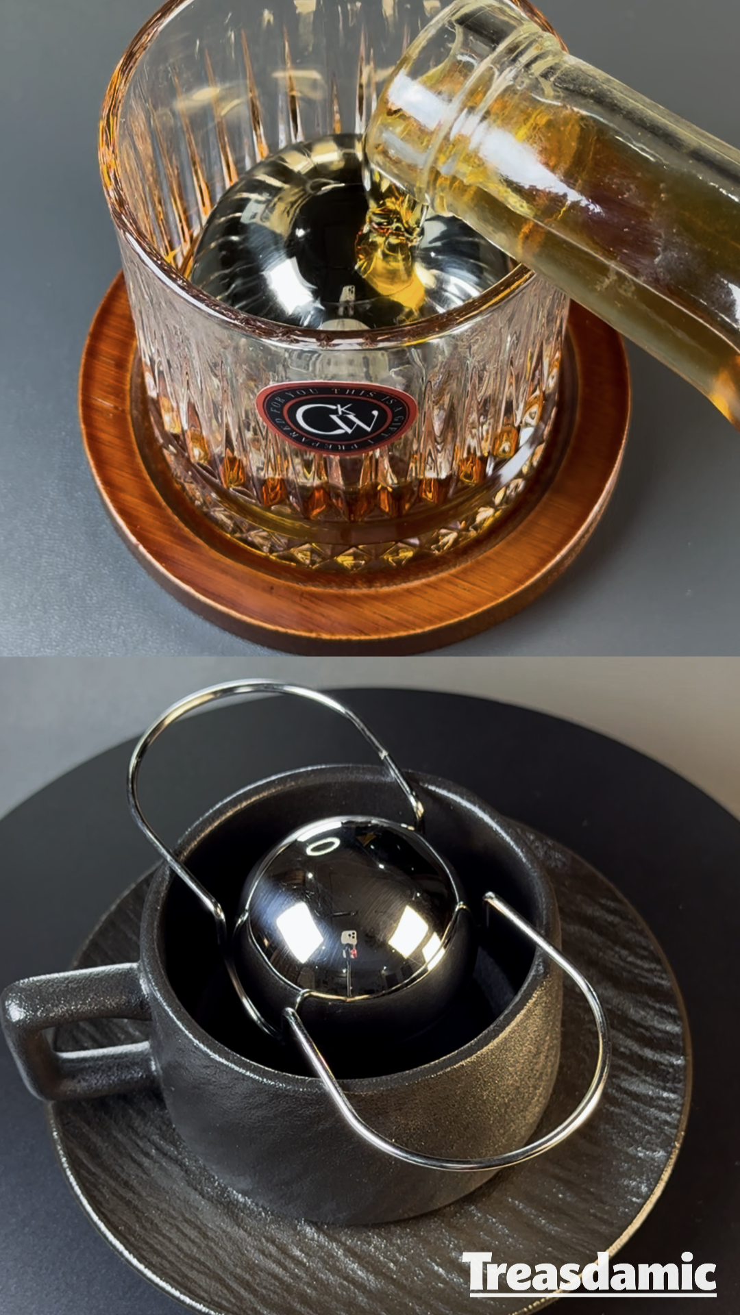 Bola enfriadora reutilizable de acero para espresso 1 unidad miniatura 7
