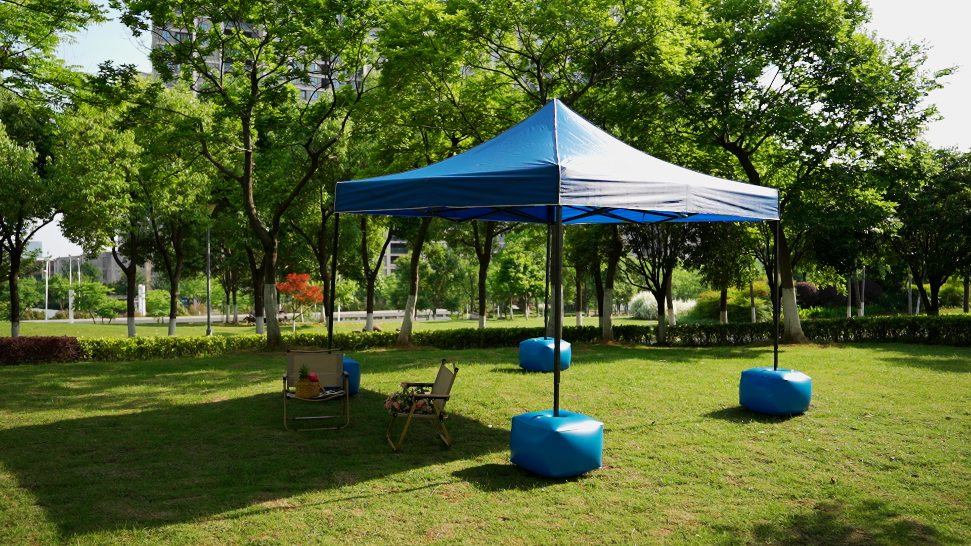 Amazon.com: Leinuosen 10'× 10' Floating Pool Canopy Set with 4 Pcs