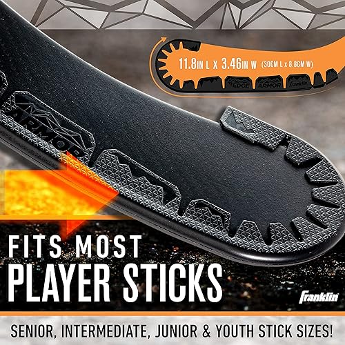 Miniatura 2 de Franklin Sports Protector de cuchillas – Protección de palo de hockey para práctica y entrenamiento fuera de hielo – Se adapta a la mayoría de