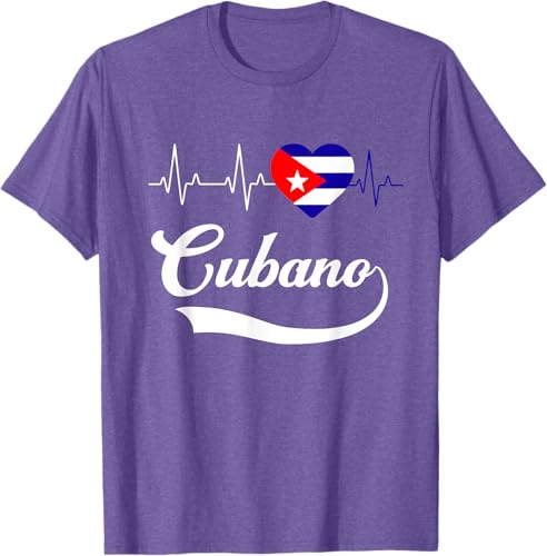 Miniatura 12 de Cubanito Baseball Flag Heart Souvenir Cubano Cuba Men Boy T-Shirt Black,Navy Blue,Dark Green,Dark Heather Grey,Heather Blue,Sapphire Blue,Royal