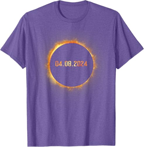 Miniatura 10 de Totality 04.08.24 Total Solar Eclipse 8 de abril de 2024 Eclipse Camiseta, Negro, S