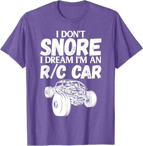 Miniatura 10 de Camiseta RC Car Racing I Don't Snore I Dream RC Racing Meme RC con cita, Negro, S