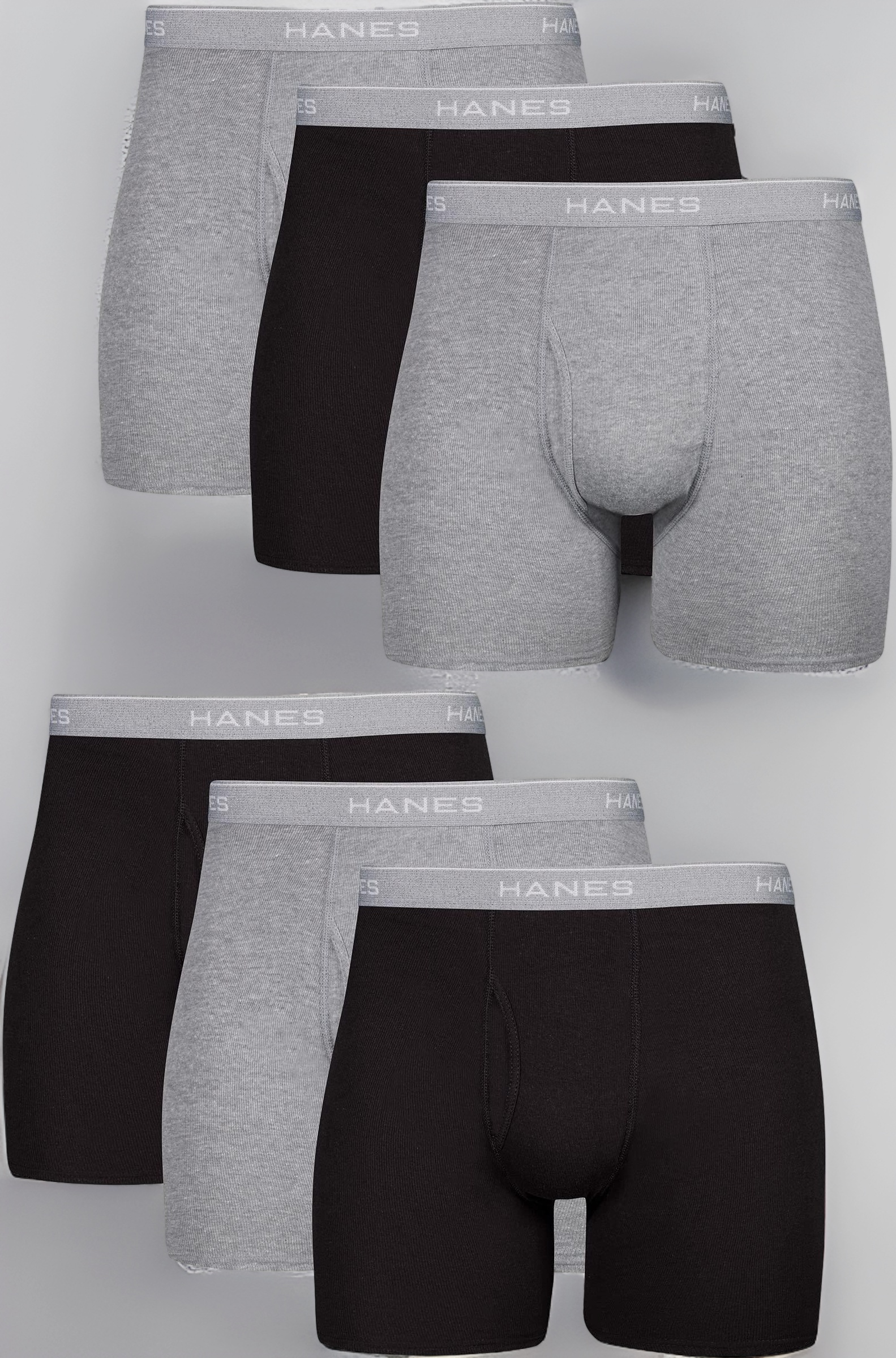 Hanes Men's Underwear Boxer Briefs, Cool Dri Moisture-Wicking Underwear, Cotton No-Ride-Up for Men, Multi-packs Available