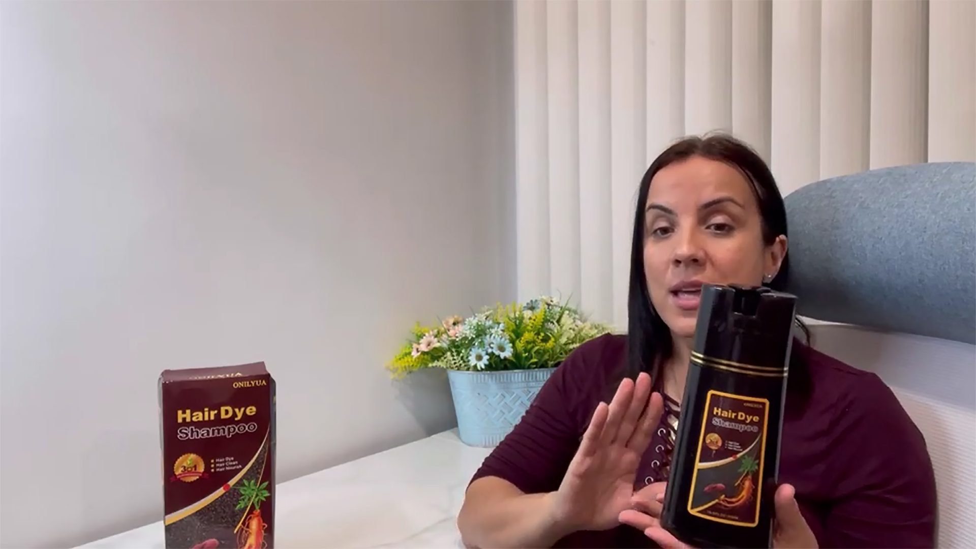 Amazon.com : TYAYW Cherry Brown Hair Dye Shampoo 3 in 1 for Gray