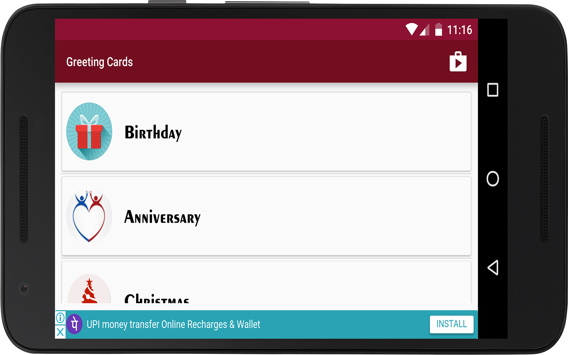 Greeting Cards Maker App on Amazon Appstore