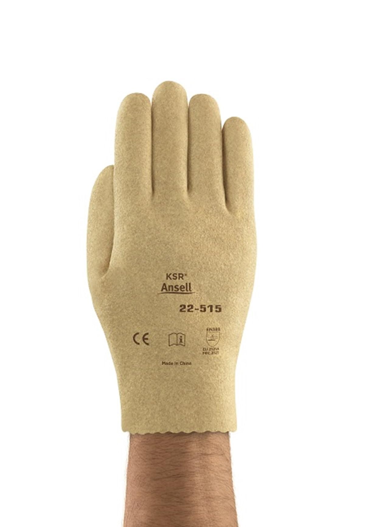 Ansell KSR 22-515 Guante de Trabajo, Protección Mecánica, Repelente al aceite Guante, Talla S/M (12 Pares)