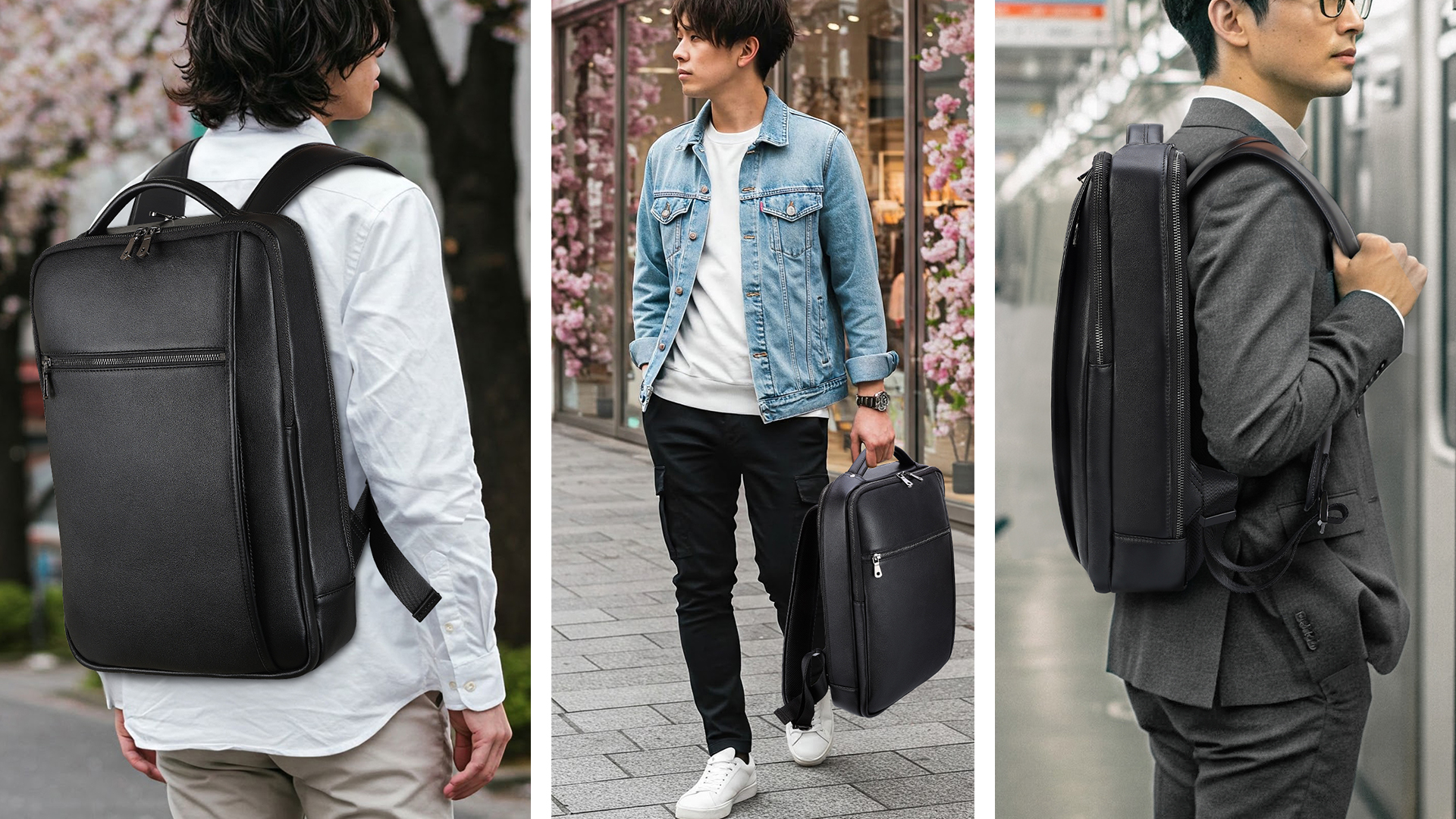 ※新品※Masa Kawa 雅革 薄型 ビジネスリュック 本革 撥水 ブラック Amazon.co.jp: [Masa Kawa] 雅革 リュック メンズ 本革 バックパック
