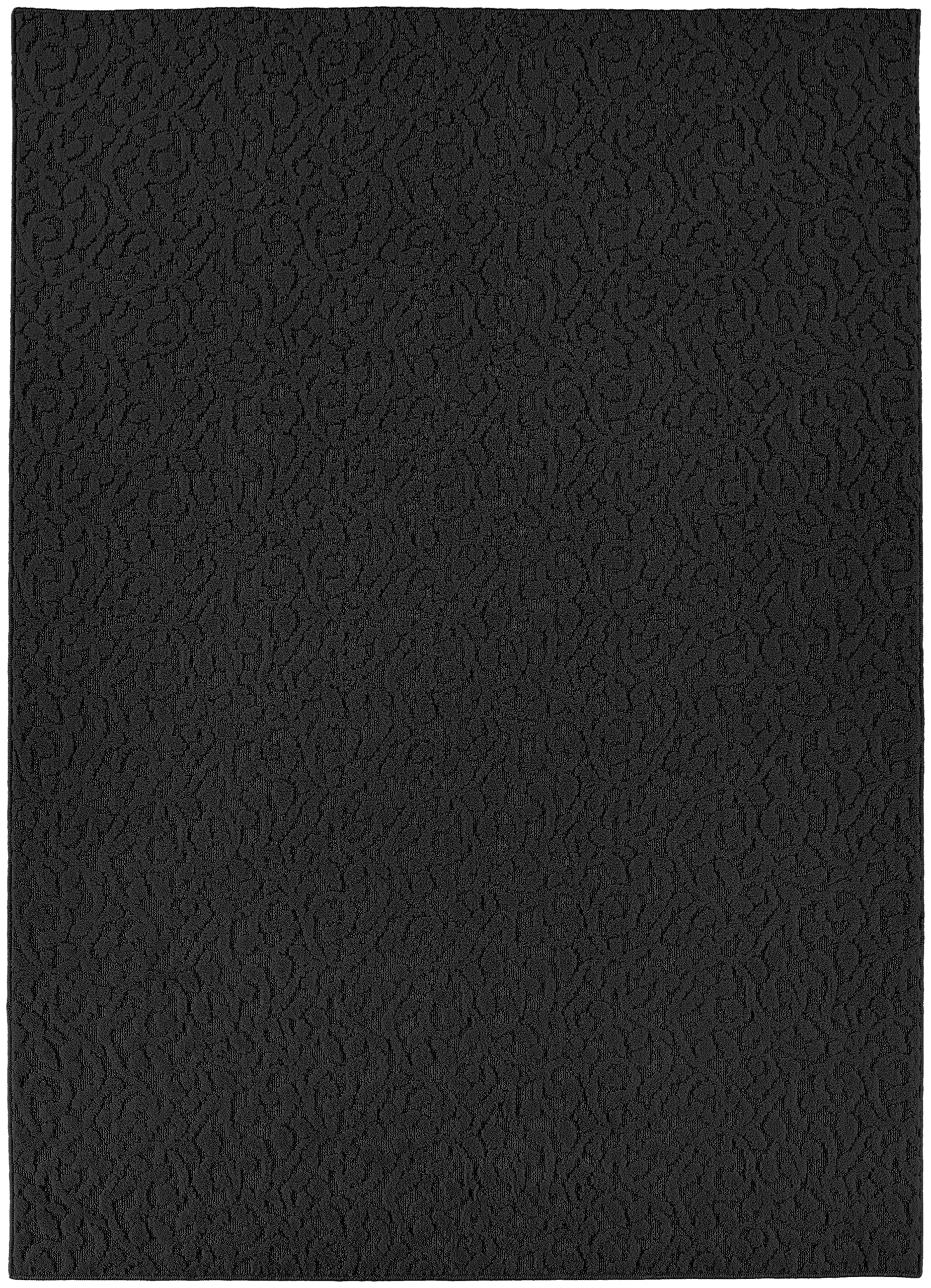 Garland Rug Ivy 4-Feet by 6-Feet Area Rug Black