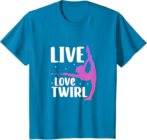 Miniatura 21 de Twirl Baton Twirling Twirler Majorettes T-Shirt Black,Navy Blue,Asphalt Grey,Baby Blue,Cranberry Red,Red,Kelly Green,Brown,Olive Green,Dark Heather