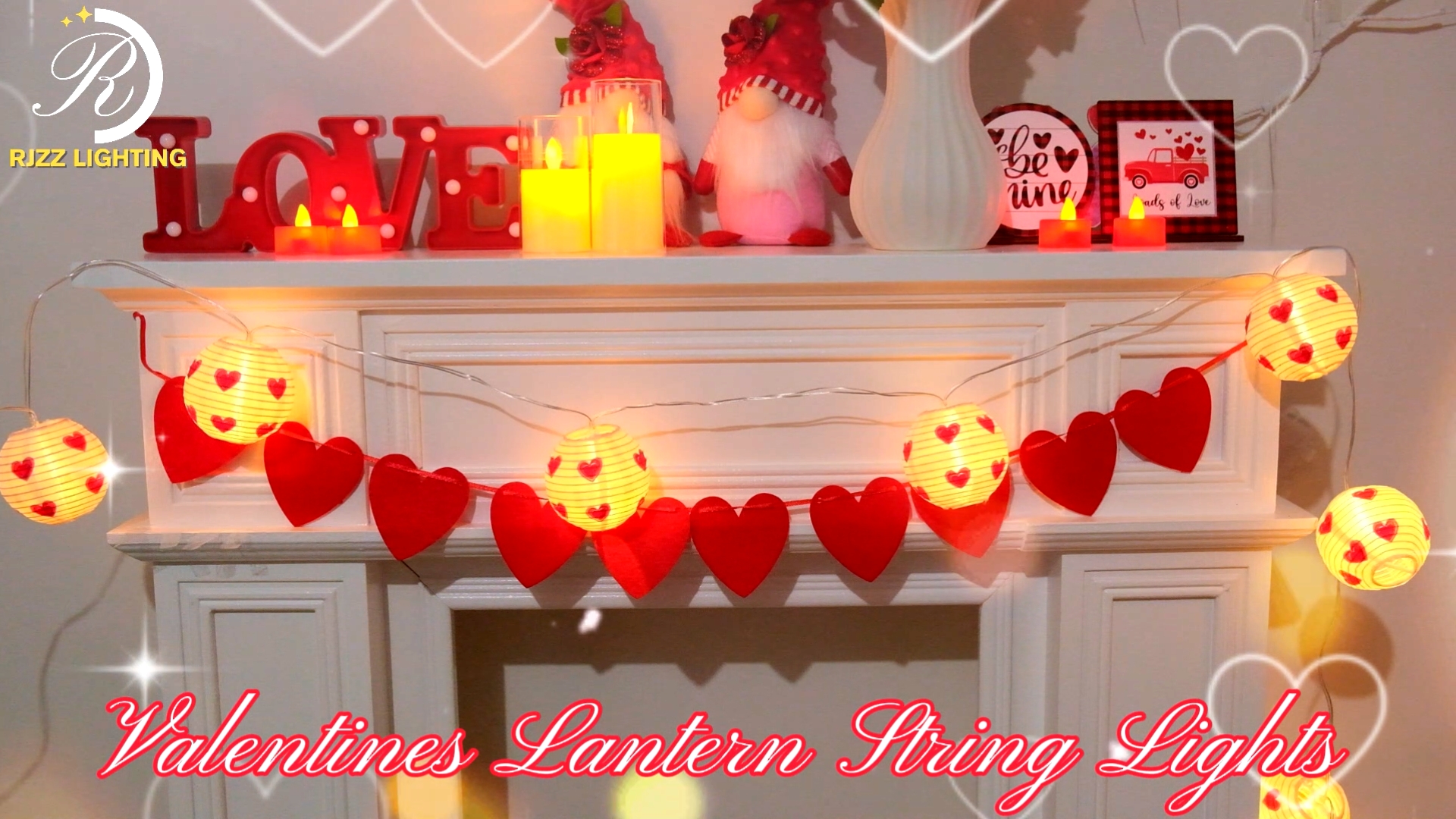 Amazon.com: RJZZ Valentines Day Decor Lantern String Lights