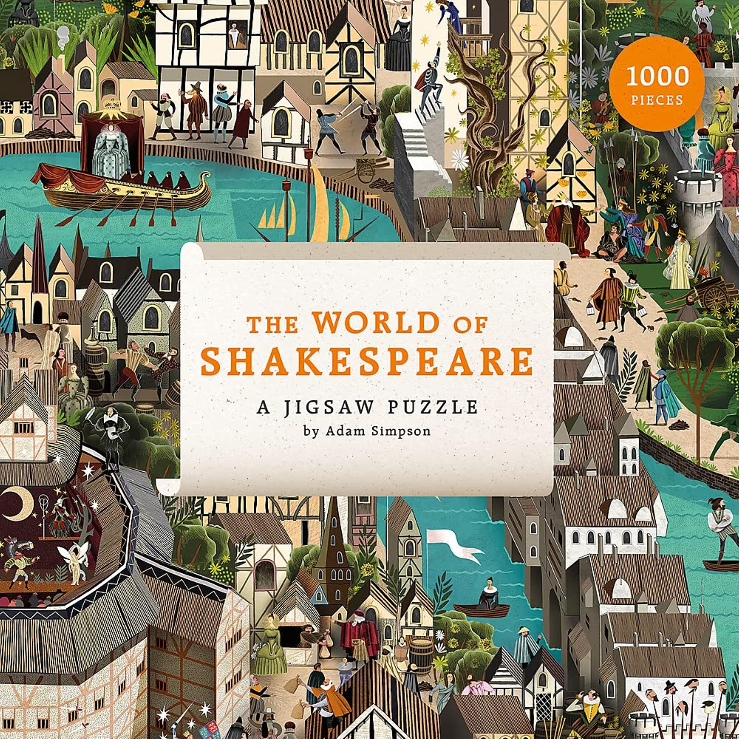 The World of Shakespeare: 1000 Piece Jigsaw Puzzle, Vibrant and Varied Colors