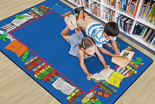Miniatura 3 de Flagship Carpets Alfombra educativa multicolor para dormitorio de los niños, sala de juegos, área de aprendizaje en el hogar o niños en el aula